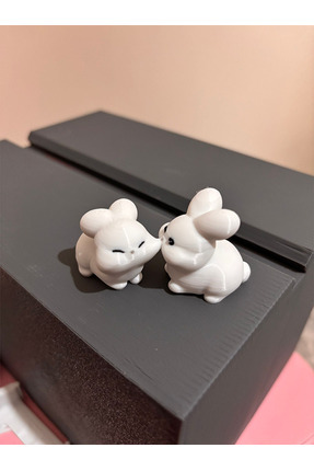 VoxelBytes Aşık Tavşanlar Figürü