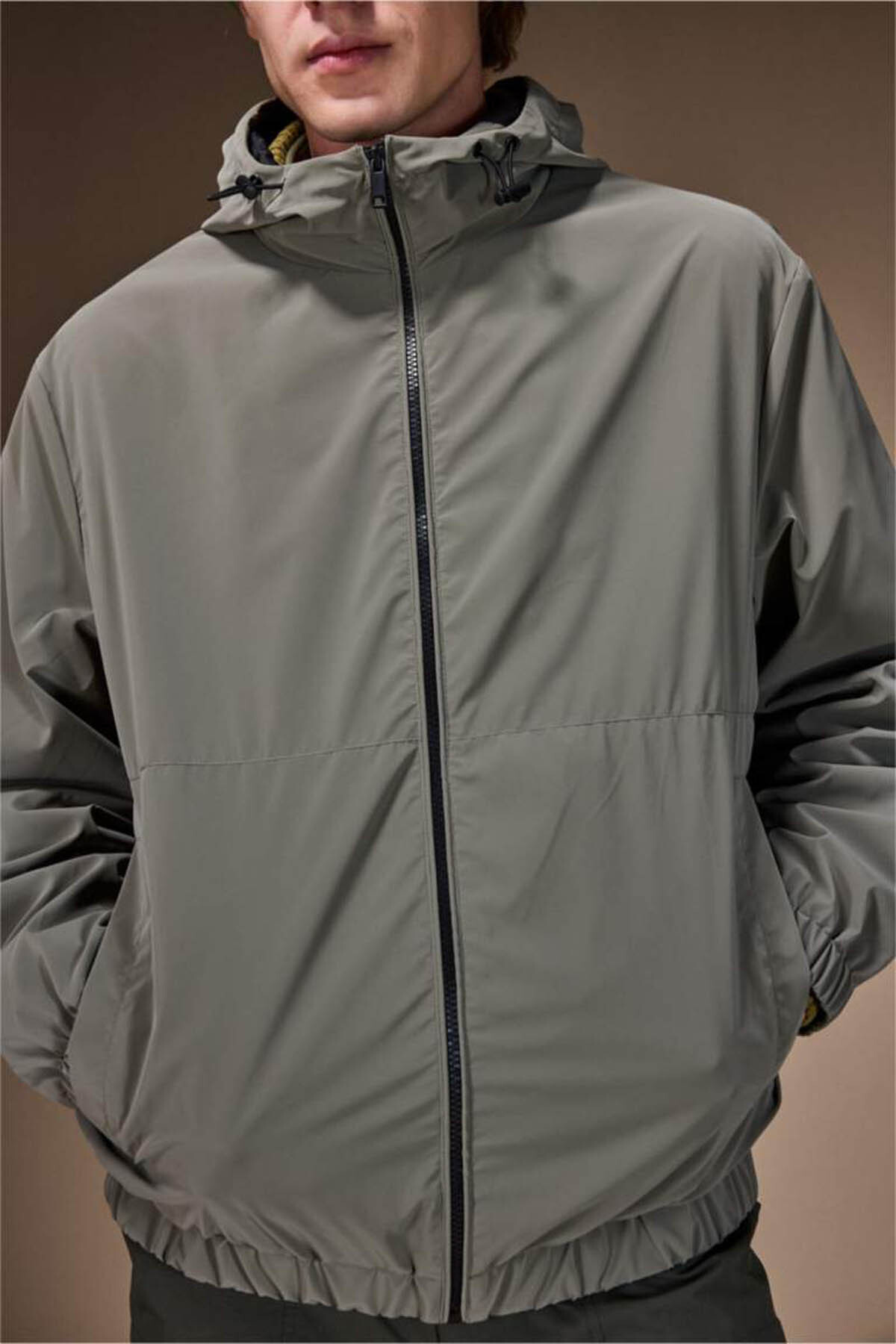 DeFacto Su Geçirmez REGULAR Fit Su İtici Kapüşonlu Mont F8491AX26SP görsel 5