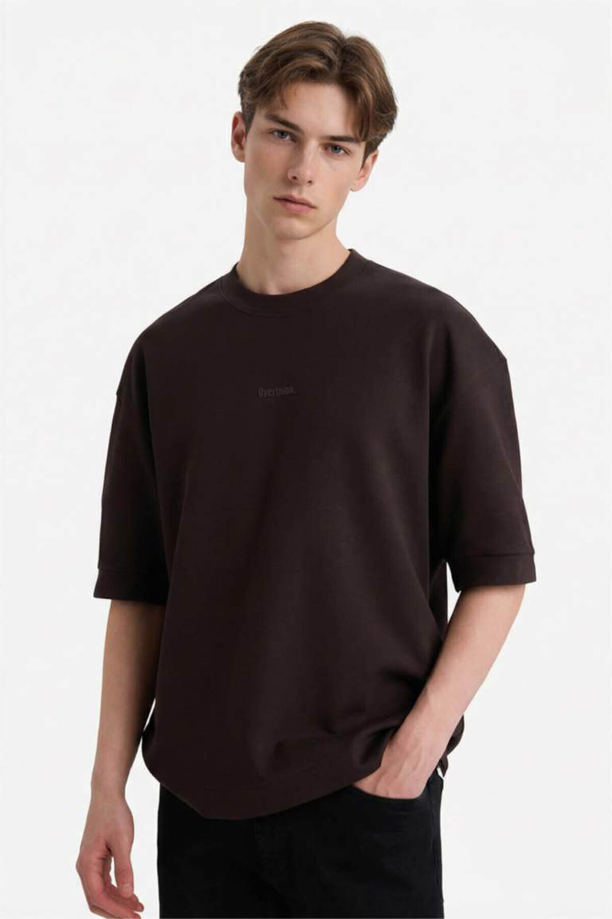 Defacto Breathable Cotton Breathable Loose Fit Printed T-Shirt F8144Ax26Sp