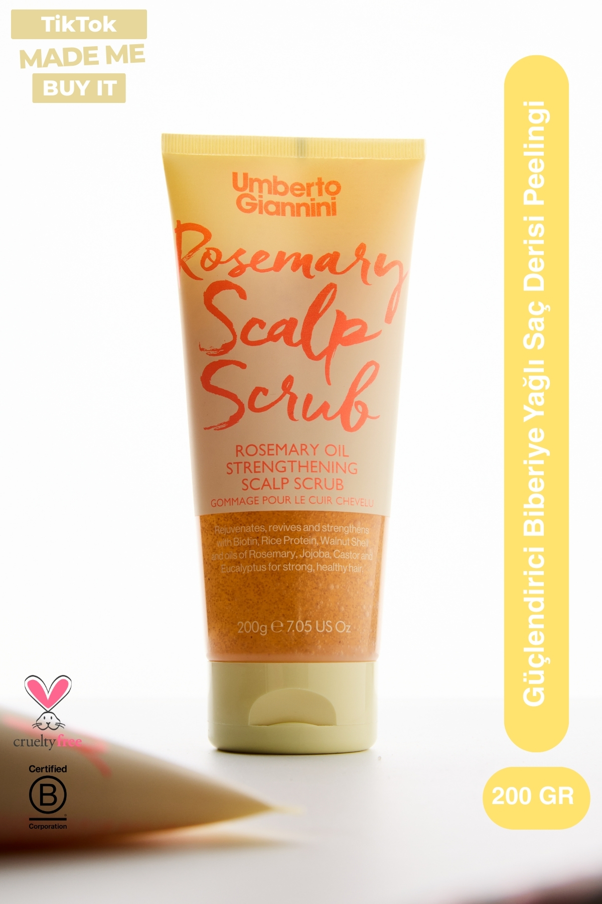 Umberto Giannini Strong Curls - Biberiye Özlü Saç Derisi Arındırıcı Peeling — U269