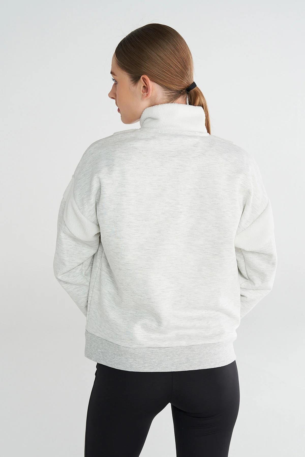 hummel ADUR YARIM FERMUARLI SWEATSHIRT görsel 3