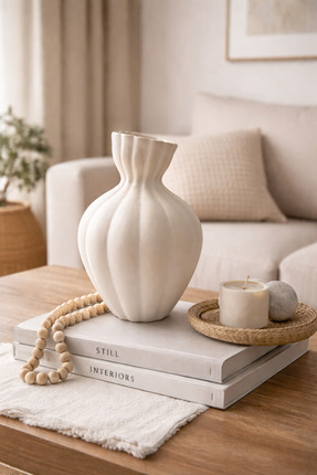 Nar Seramik Bohem Dalga Form Dekoratif Vazo