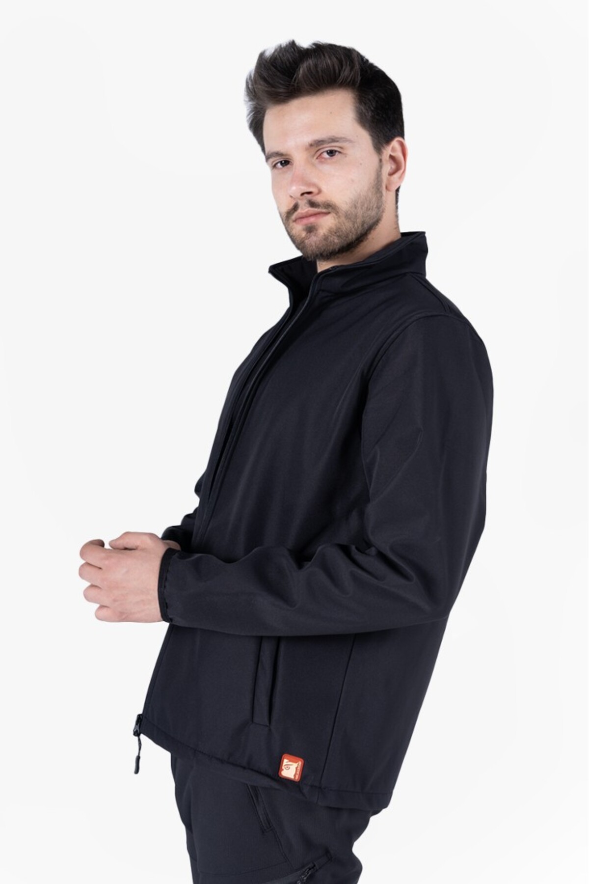 کت جیبی ایستاده سافت شل — مشکی OWL 6740 — تصویر 5 از 6