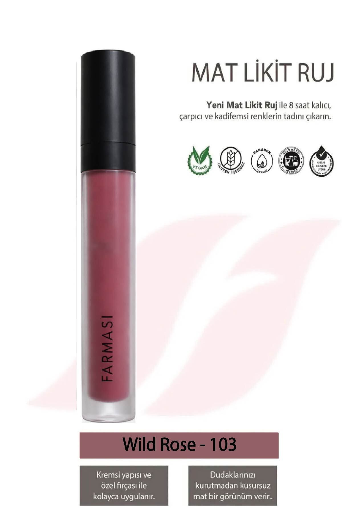 Farmasi Mat Likit Ruj 4 Ml 103 Wıld Rose - Fiyatı, Yorumları