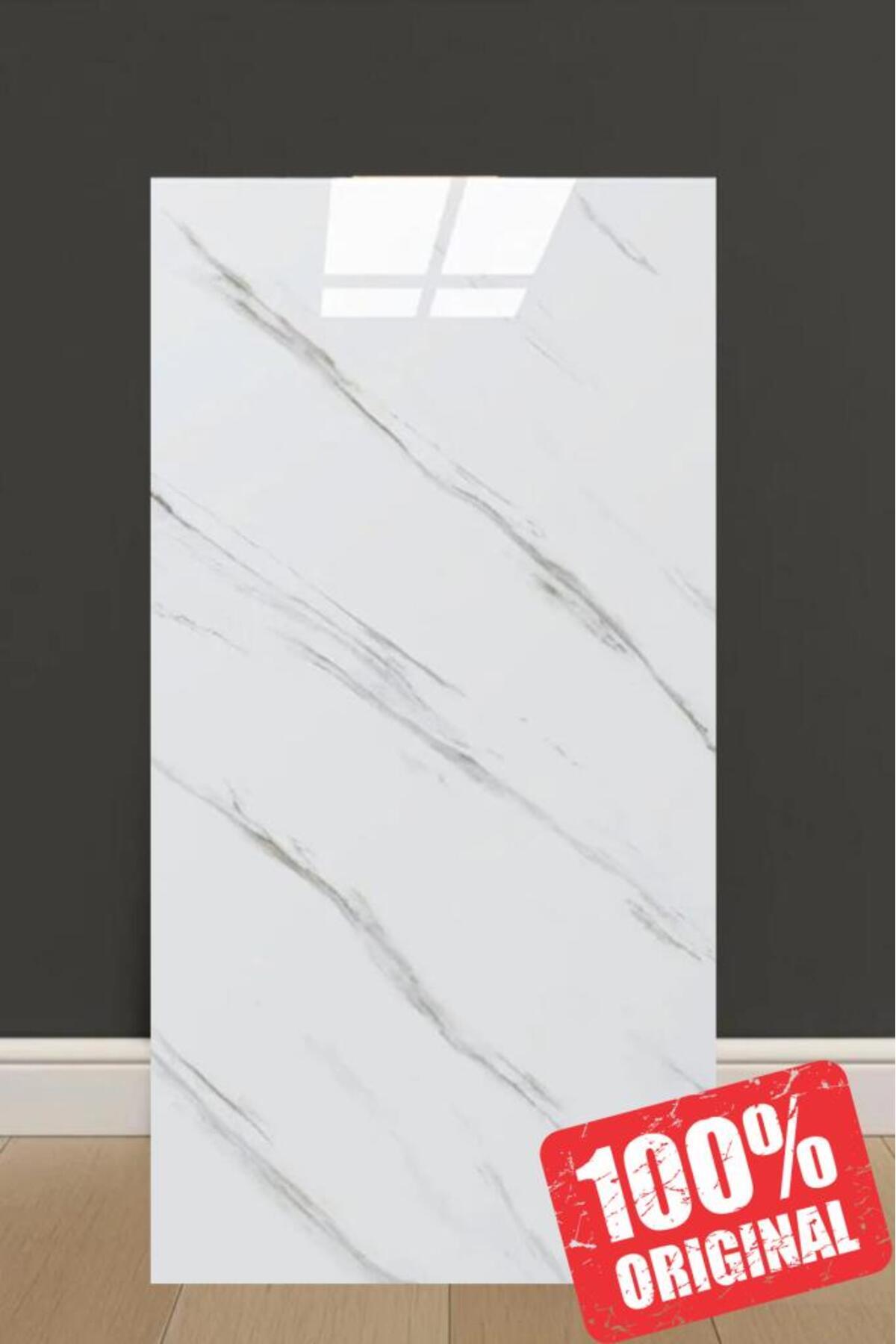 Renkli Duvarlar CF-1003 Shiny 30x60cm Mermer Desenli Yapışkanlı Seramik Desen Banyo WC Kaplama Duvar Paneli Kağıdı - Fiyatı, Yorumları