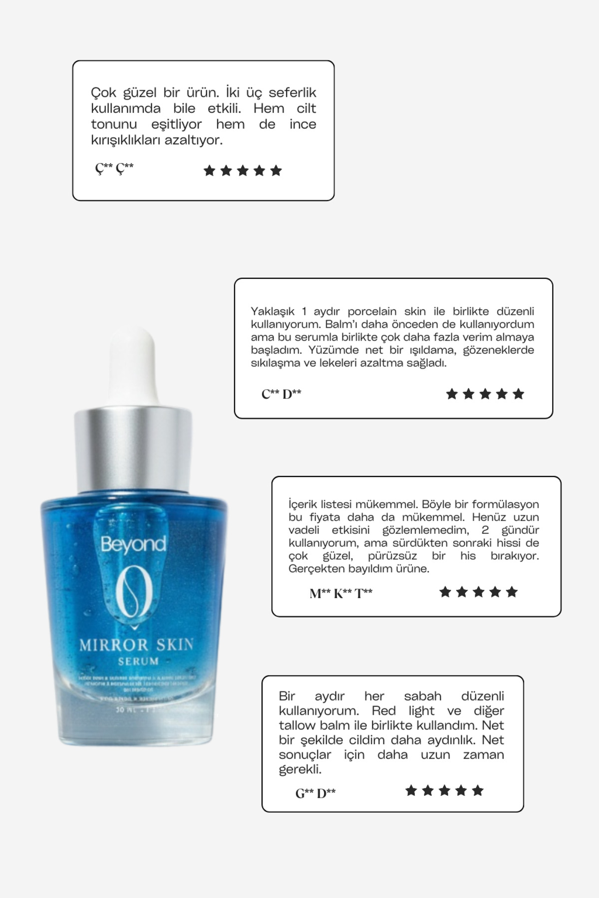 Yaşlanma Karşıtı & Doğal Botoks Etkili Serum - Copper Peptide & Dmae & Argireline & Matrixyl3000 — BEYOND-MIRROR — تصویر 5 از 6