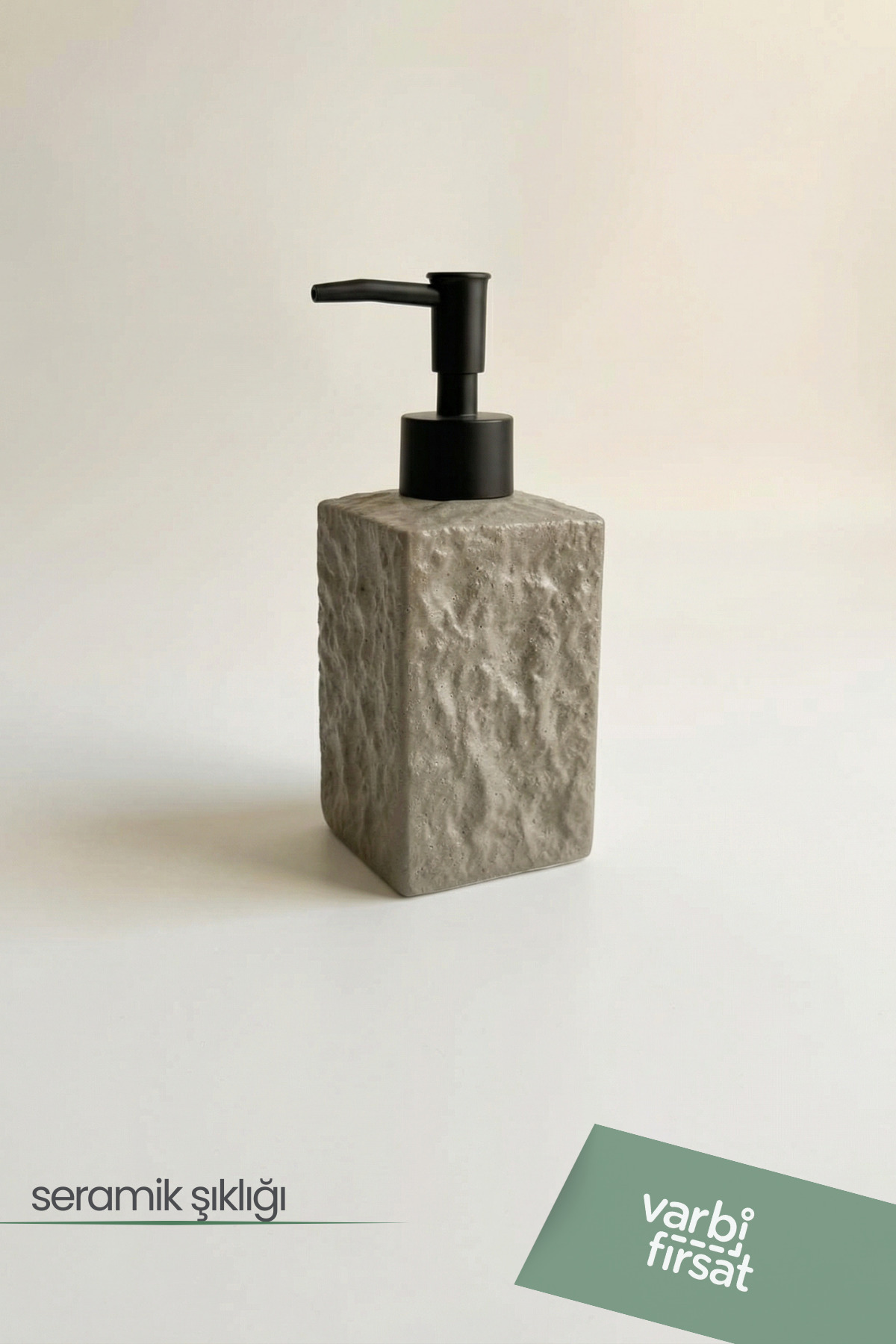 Modern Patterned Ceramic Soap Dispenser 180 ml