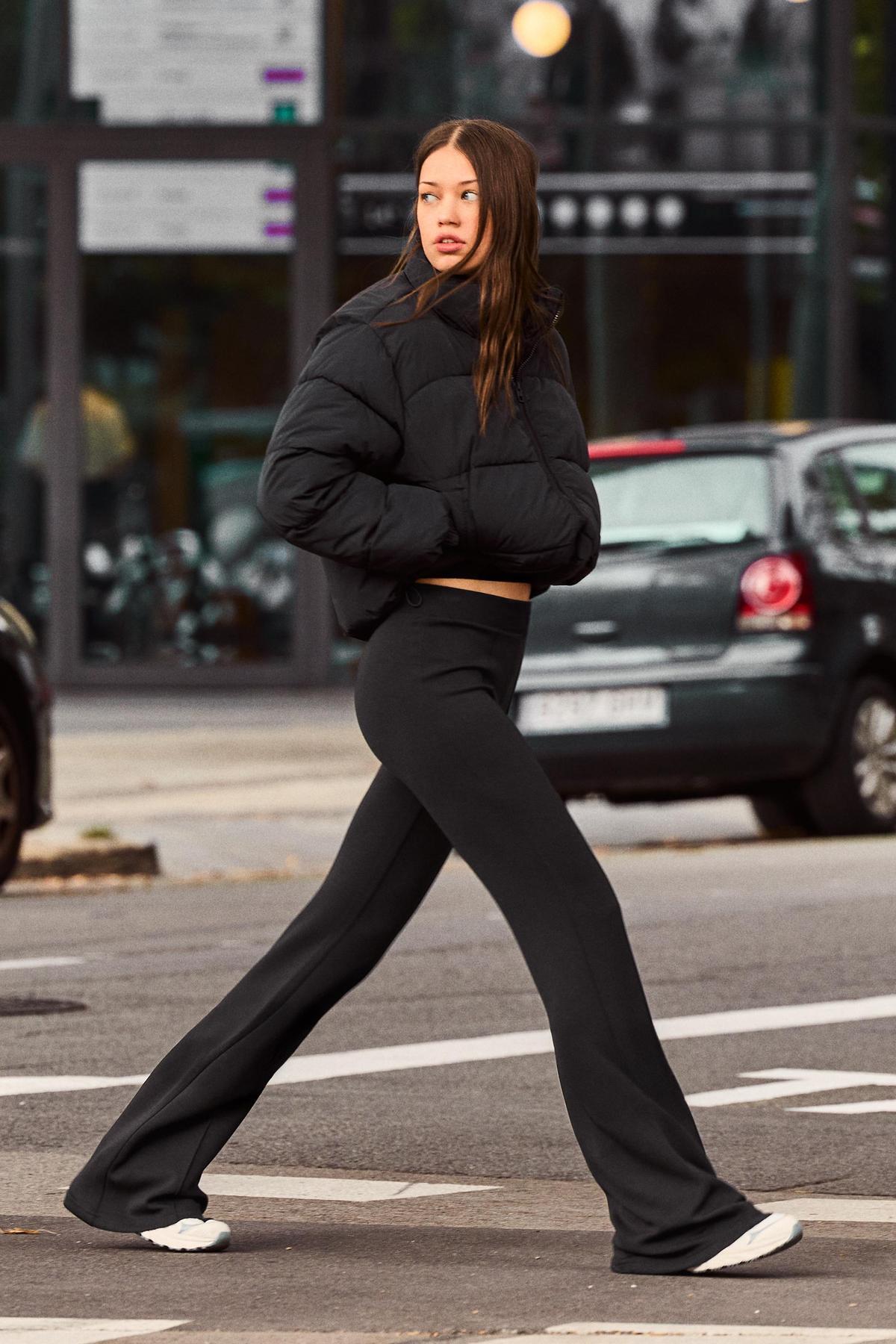 Soft flare fit pants with modal blend