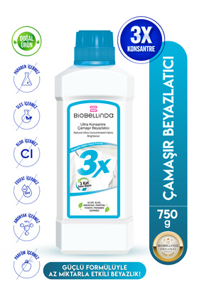 BioBellinda 3x Ultra Konsantre Çamaşır Ve Tül Beyazlatıcı Deterjan 750 gr