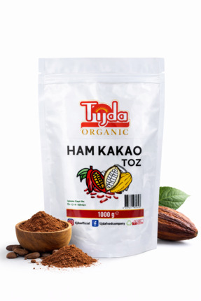 TİJDA Organik Ham Kakao Tozu Glütensiz - Vegan 1 Kg