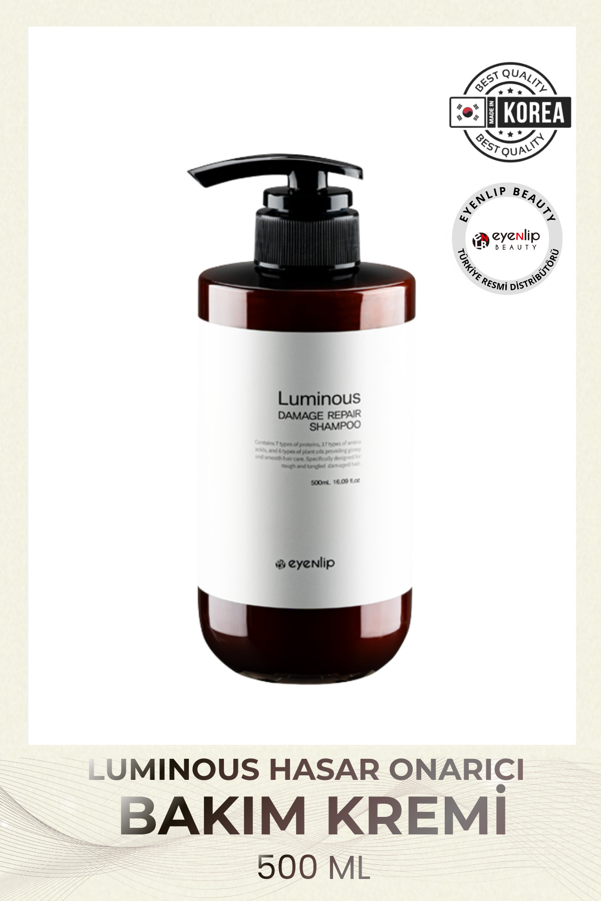 Eyenlip Beauty Luminous Hasar Onarıcı Saç Bakım Kremi 500 ml — 10078