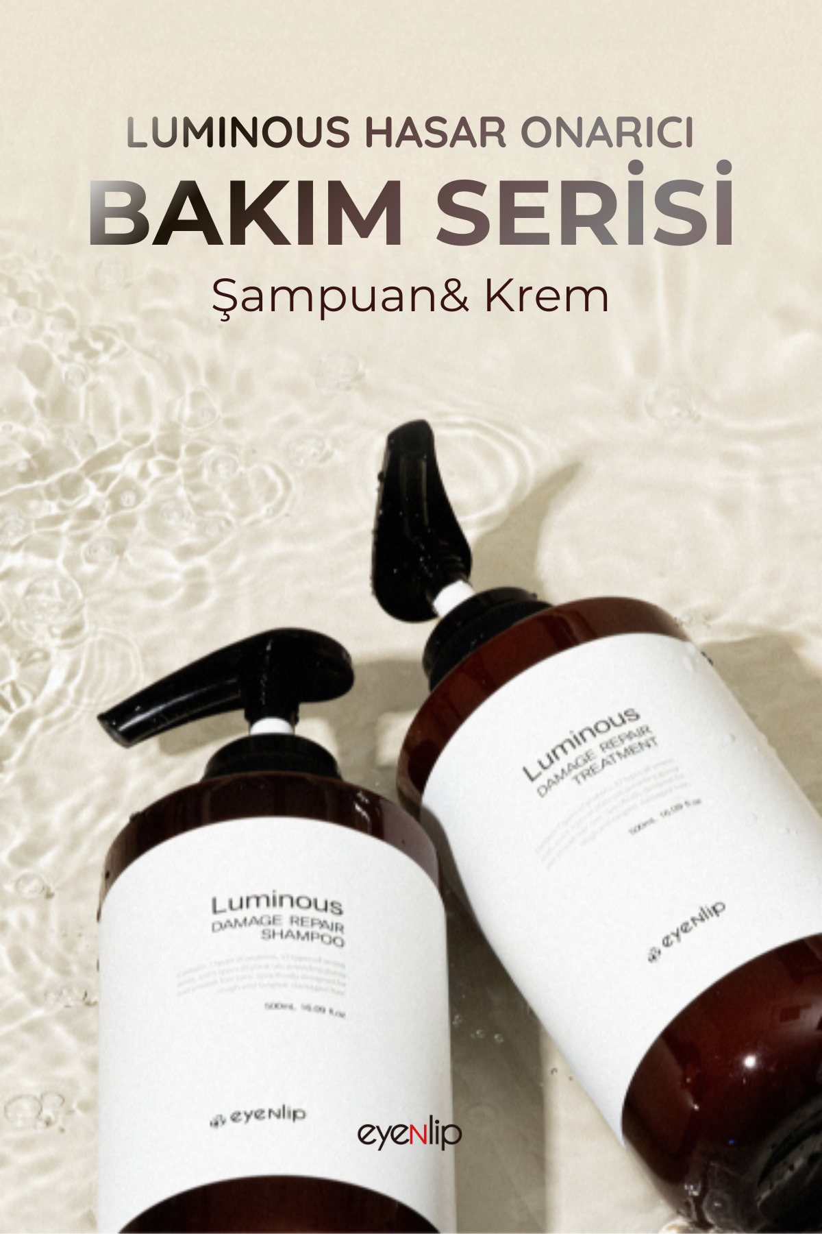 Luminous Hasar Onarıcı Saç Bakım Kremi 500 ml — 10078 — تصویر 4 از 5