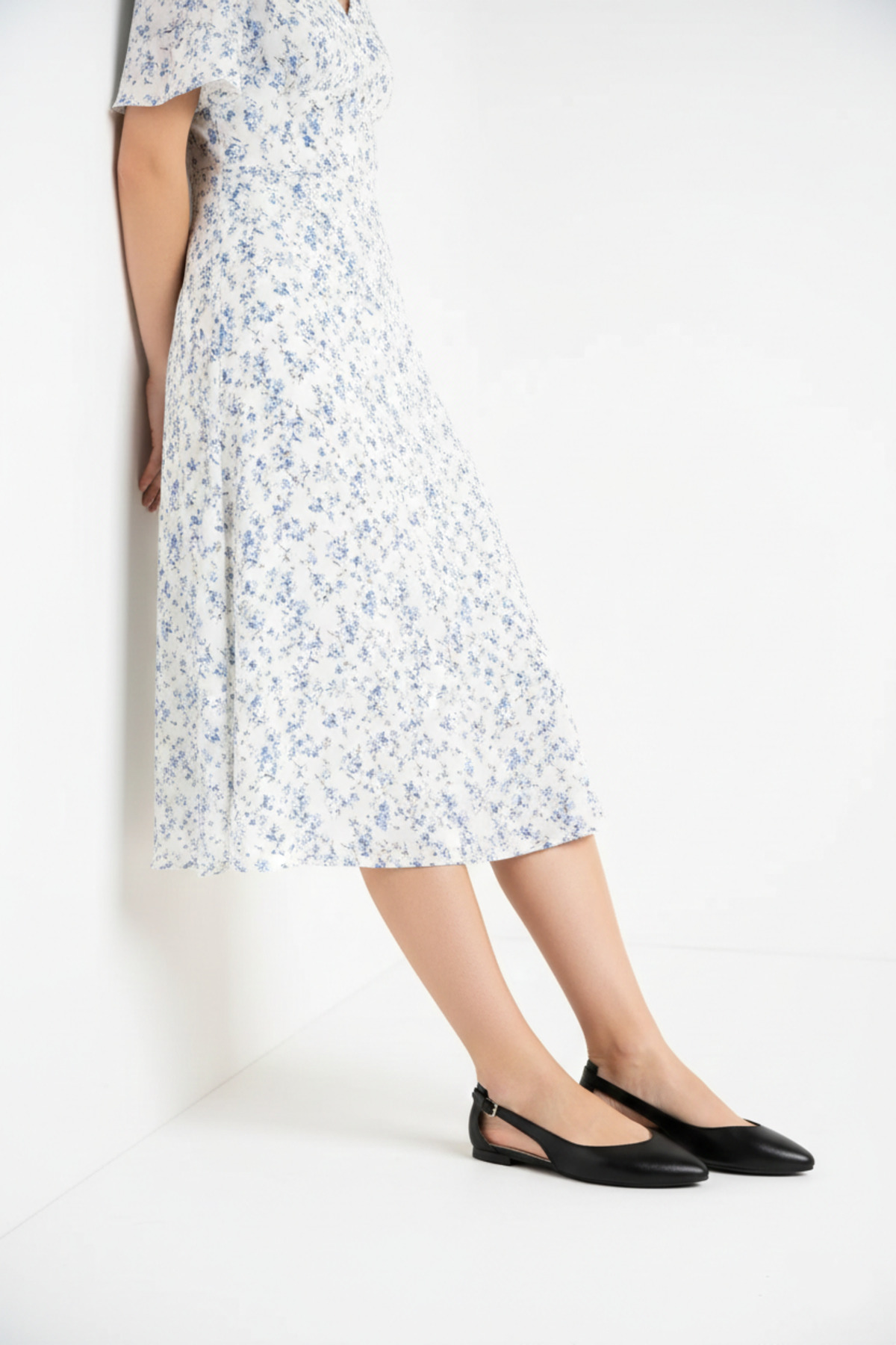 Deripabuc  Hakiki Deri Siyah Kadın Deri Babet Dp58-5052 - Görsel 4