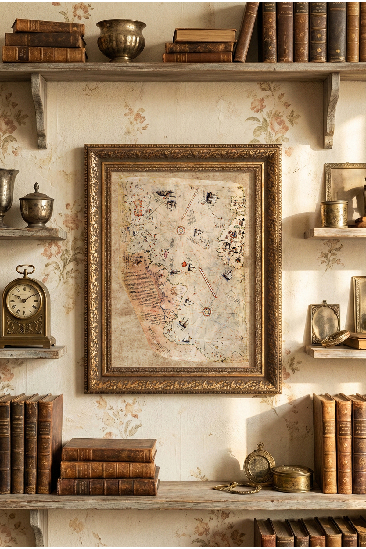Piri Reis World Map - Frame