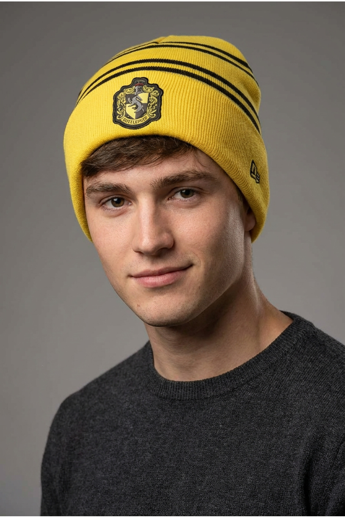 Harry Potter Hufflepuff Bere Standart Beden Lisanslı Örme Akrilik - Sihir Dükkanı görsel 4