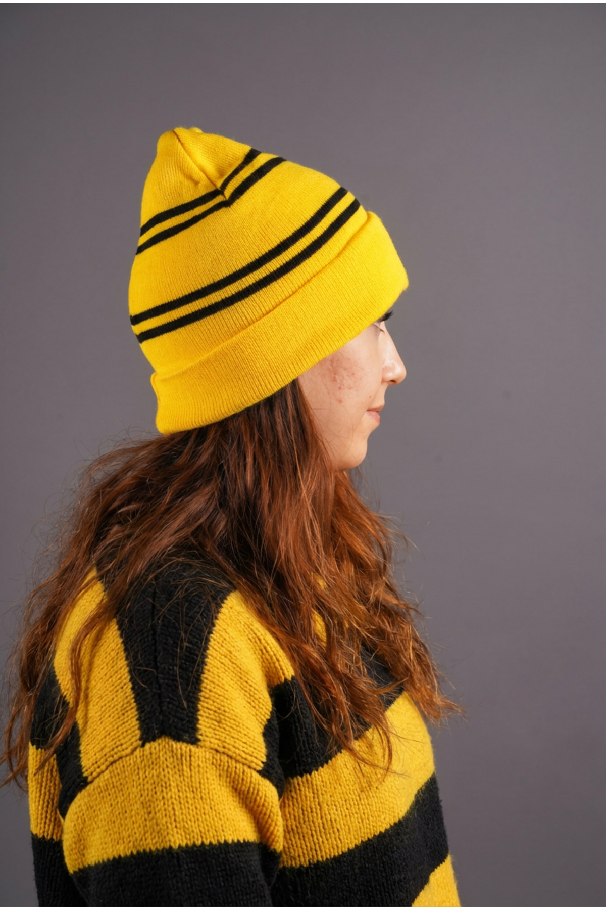 Harry Potter Hufflepuff Bere Standart Beden Lisanslı Örme Akrilik - Sihir Dükkanı görsel 5