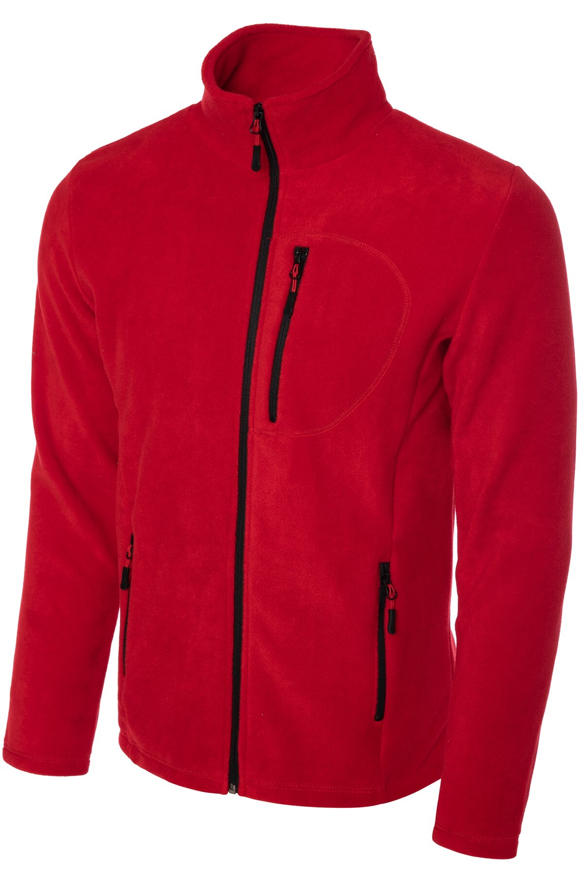 GHASSY CO Erkek Pro Rüzgar Geçirmez 5 Cepli Outdoor Tam Fermuarlı Polar Ceket görsel 3