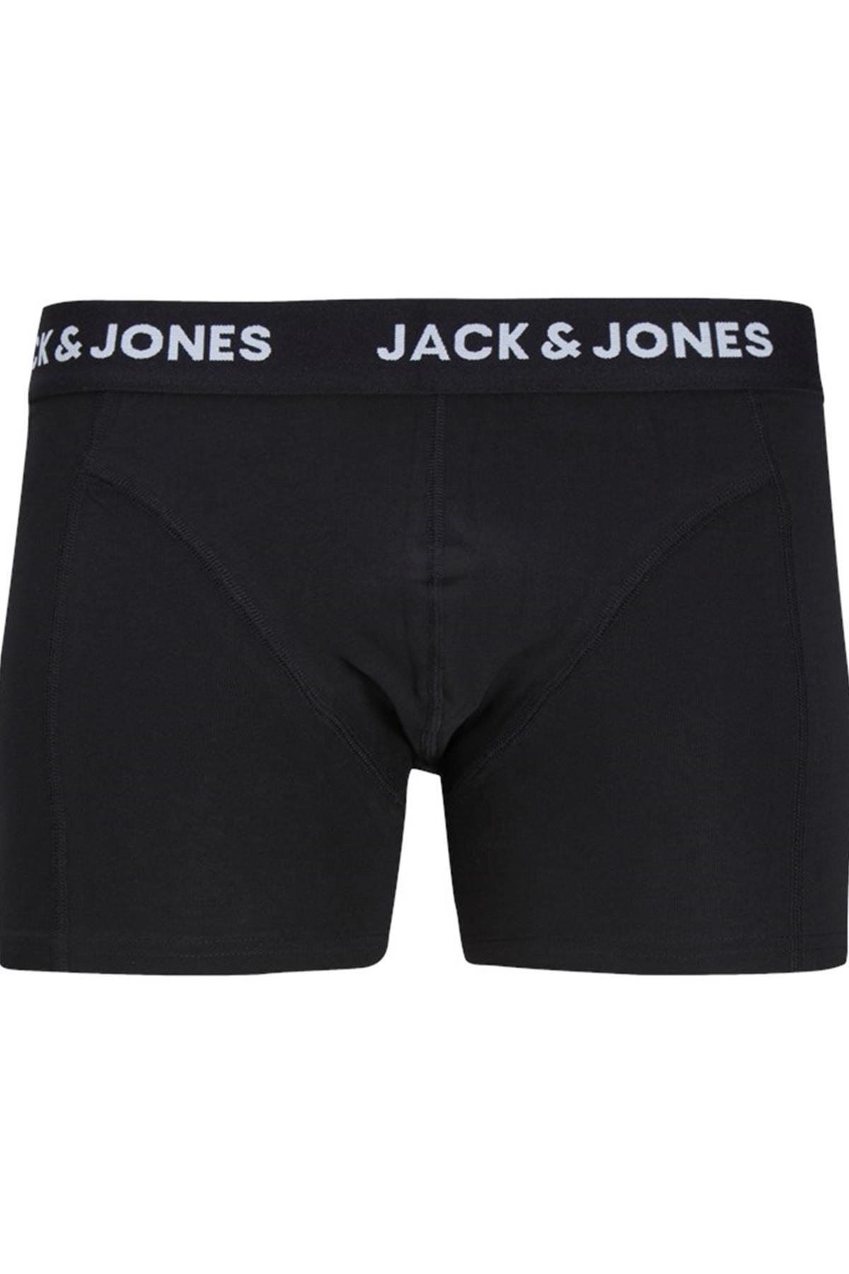 Jack & Jones  Erkek 3'lü Paket Siyah Boxer Seti - Anthony - Görsel 4