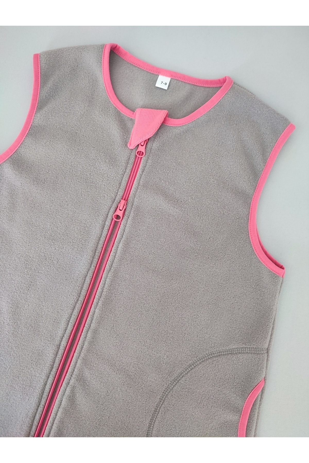 RUKİYE YAVUZ Pamuk Pazen Kolsuz Kışlık Mikro Polar Bebek Çocuk Uyku Tulumu 18-23 Derece fotoğrafı 6 (önizleme)