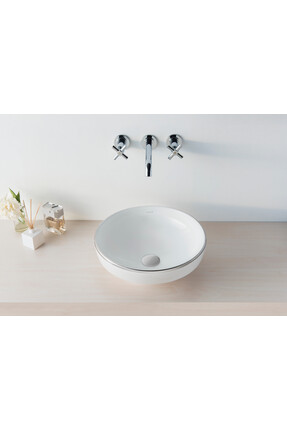 VitrA Water Jewels 4334B403-1361 Çanak Lavabo, Clean, 40 cm, Beyaz