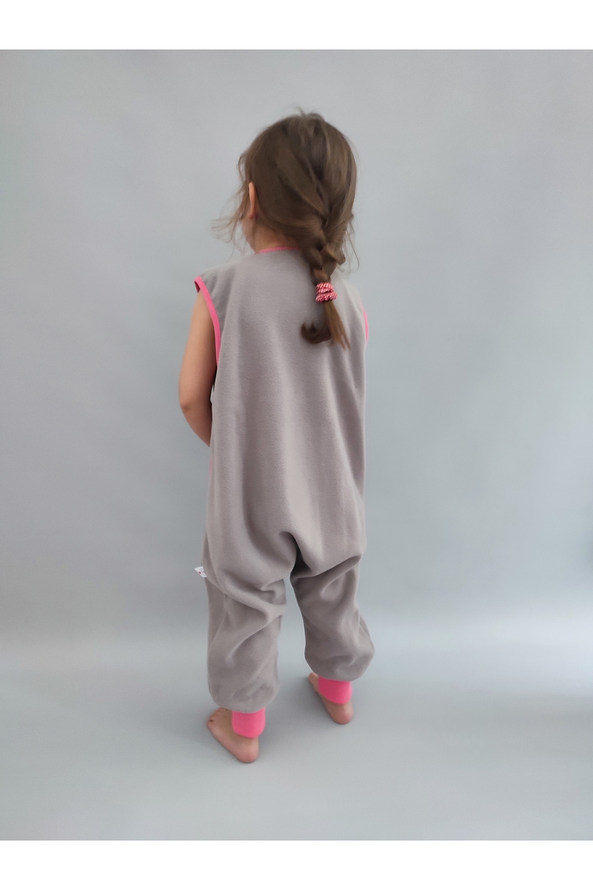 RUKİYE YAVUZ Pamuk Pazen Kolsuz Kışlık Mikro Polar Bebek Çocuk Uyku Tulumu 18-23 Derece fotoğrafı 5 (önizleme)