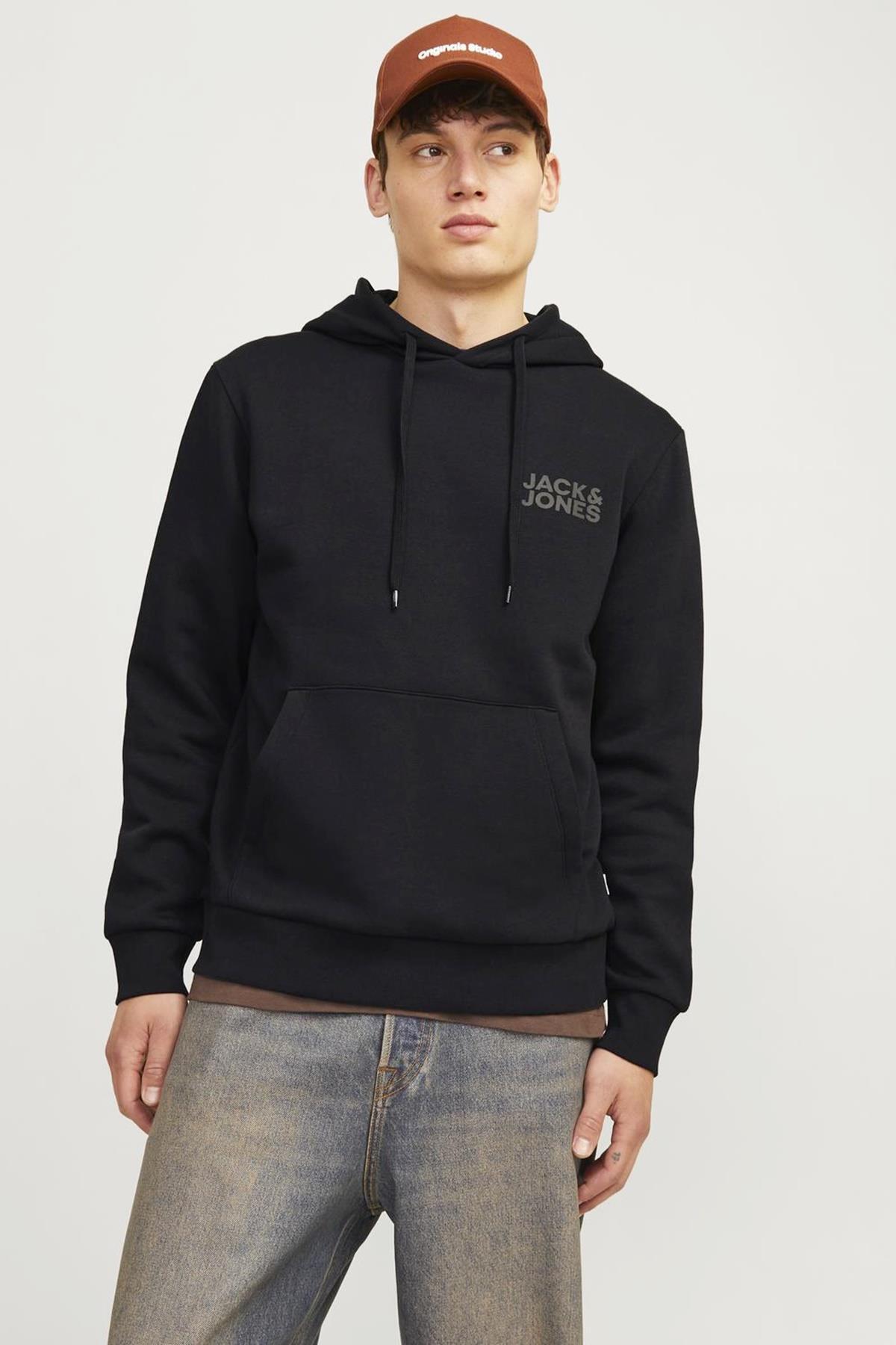 جک اند جونز سویشرت هودی مردانه Jjecorp Logo Sweat Hooded Noos کد 12152840
