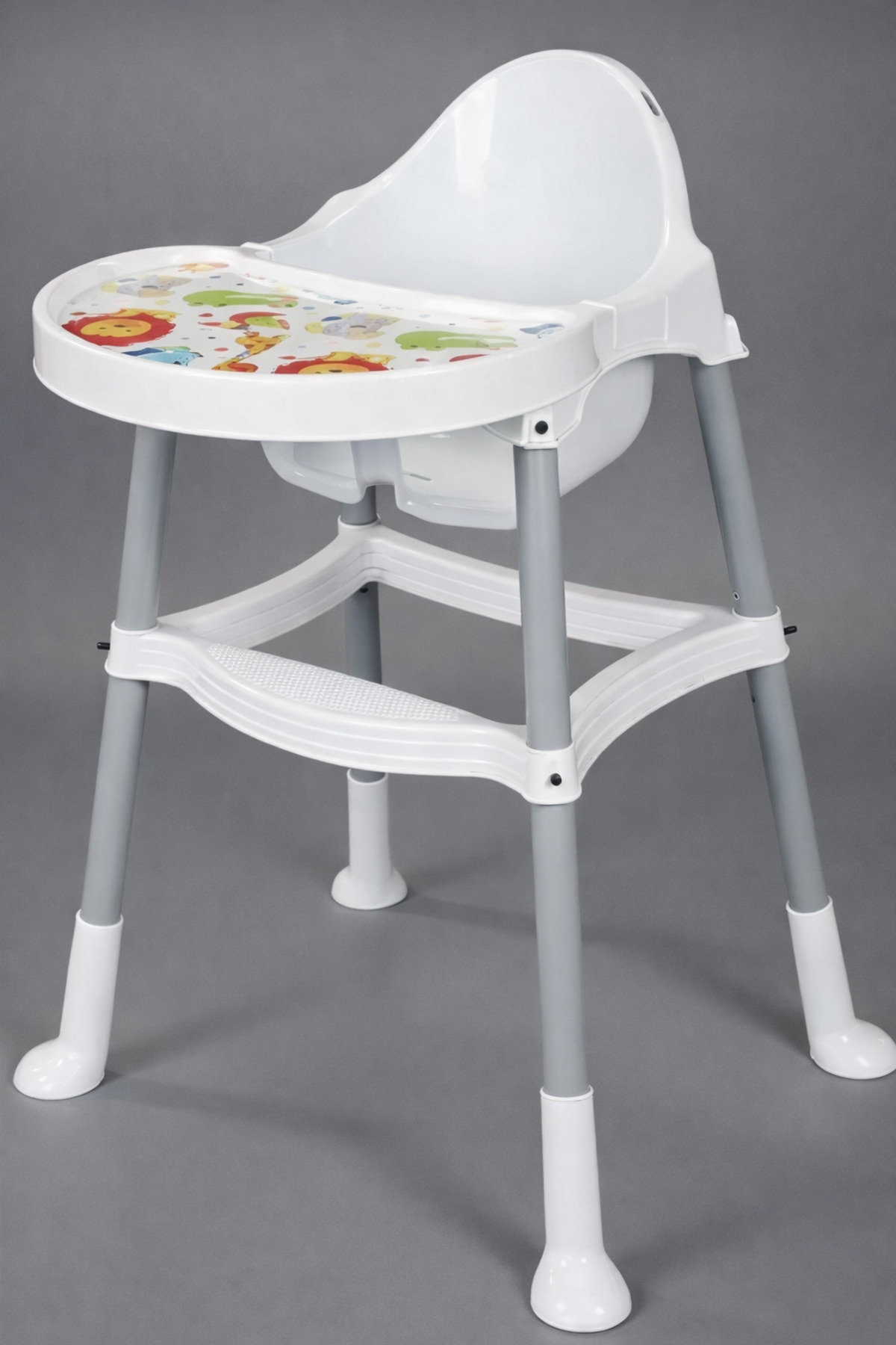 VEKTÖR Lüx Model Plastik Bebek Mama Sandalyesi-Turuncu. fotoğrafı 4 (önizleme)