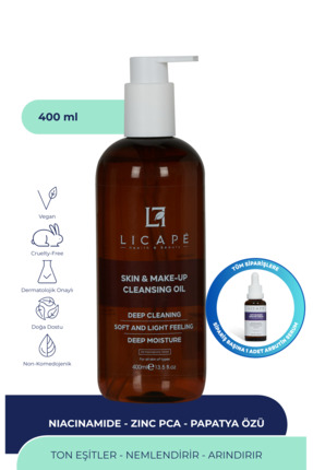 Licape İki Aşamalı Cilt Ve Makyaj Temizleme Yağı 400 ml