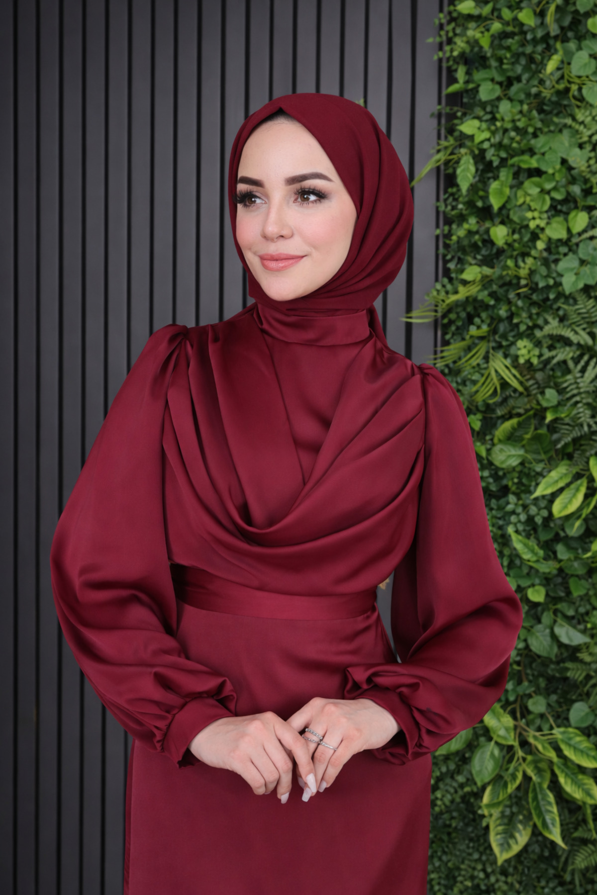 Satin Dagaje Evening Dress