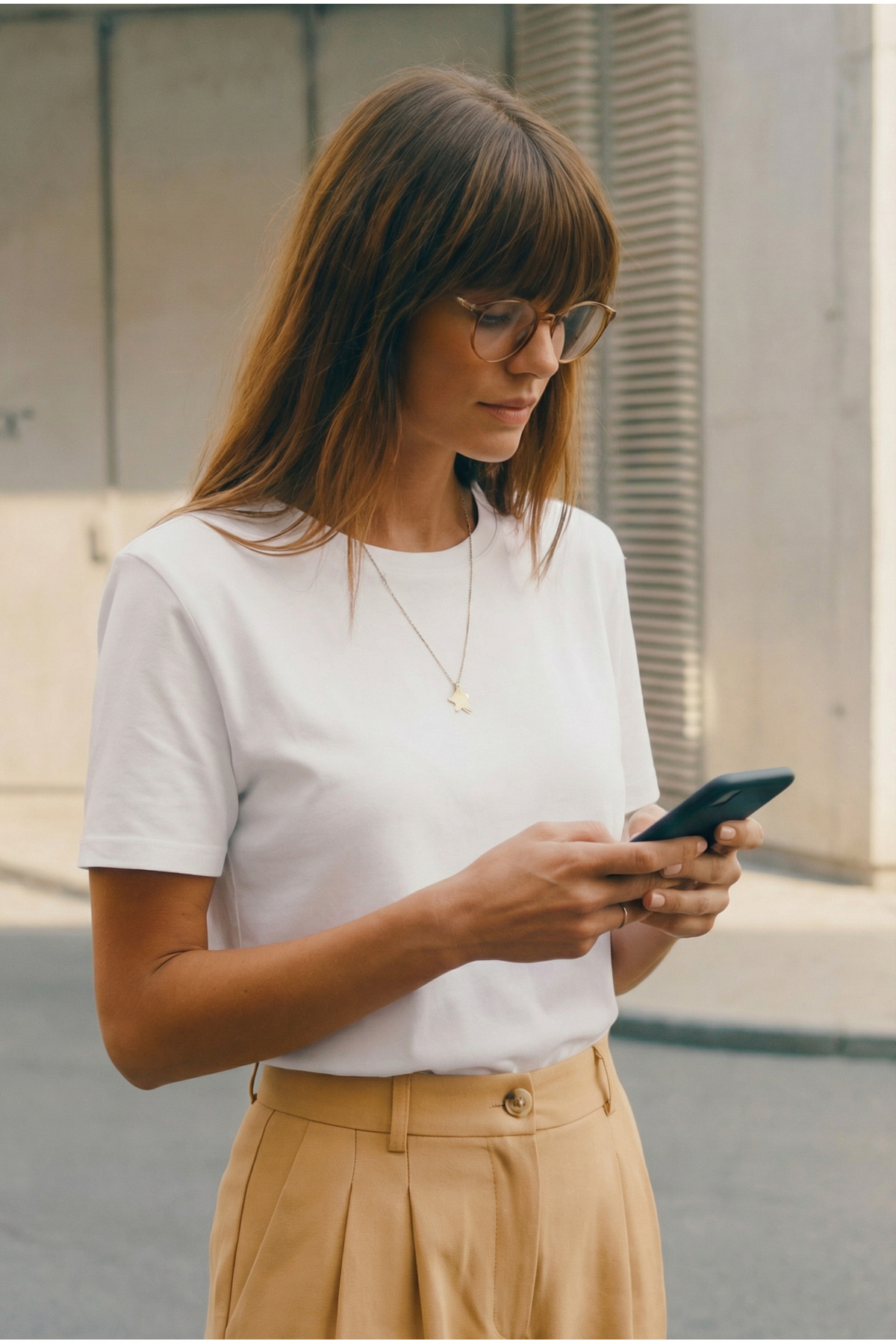 poupee  Vatkalı Beyaz T-shirt, Omzu Vatkalı Kadın T-shirt, Pamuklu Örme Penye T-shirt, Bisiklet Yaka T-shirt - Görsel 2