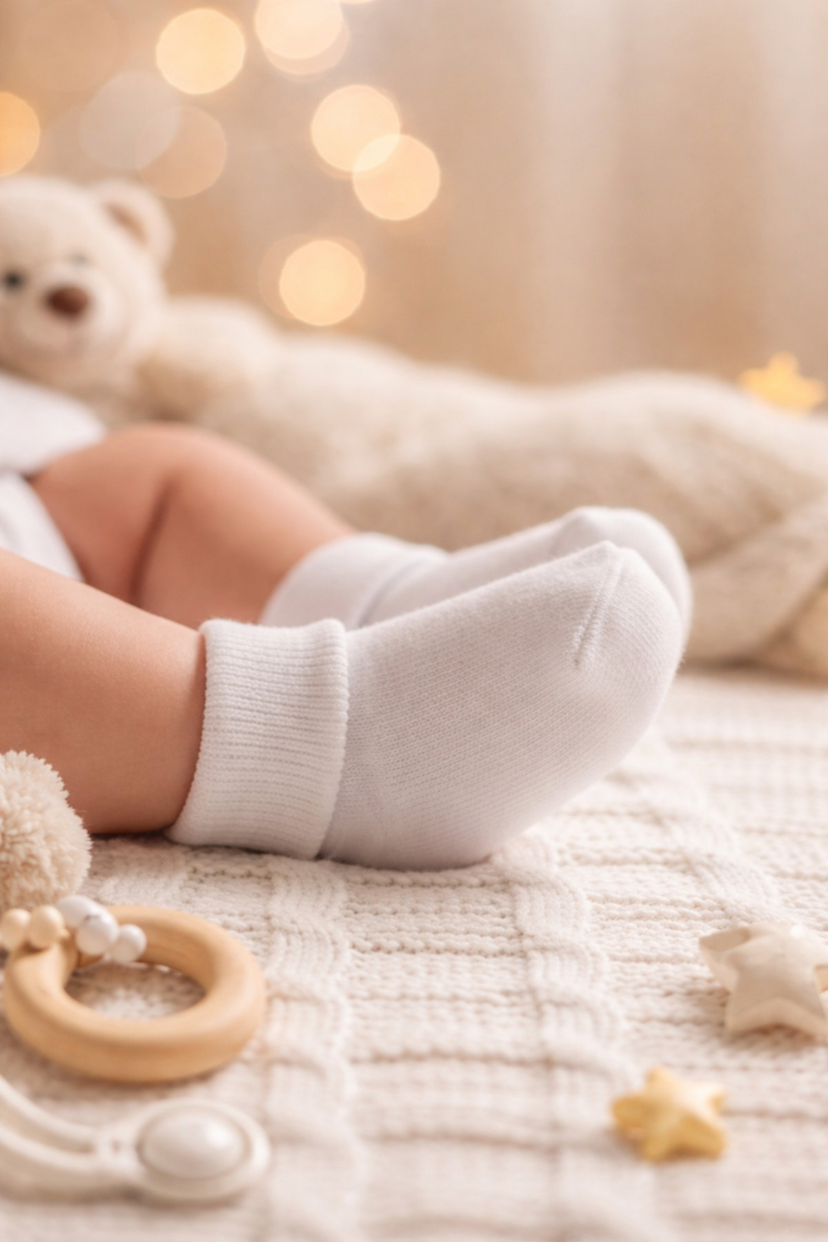 Akface 12 Çift Pamuklu Sıkmaz Bilekli 3 Renk Erkek Bebek Çorabı 0-6 Ay fotoğrafı 3 (önizleme)