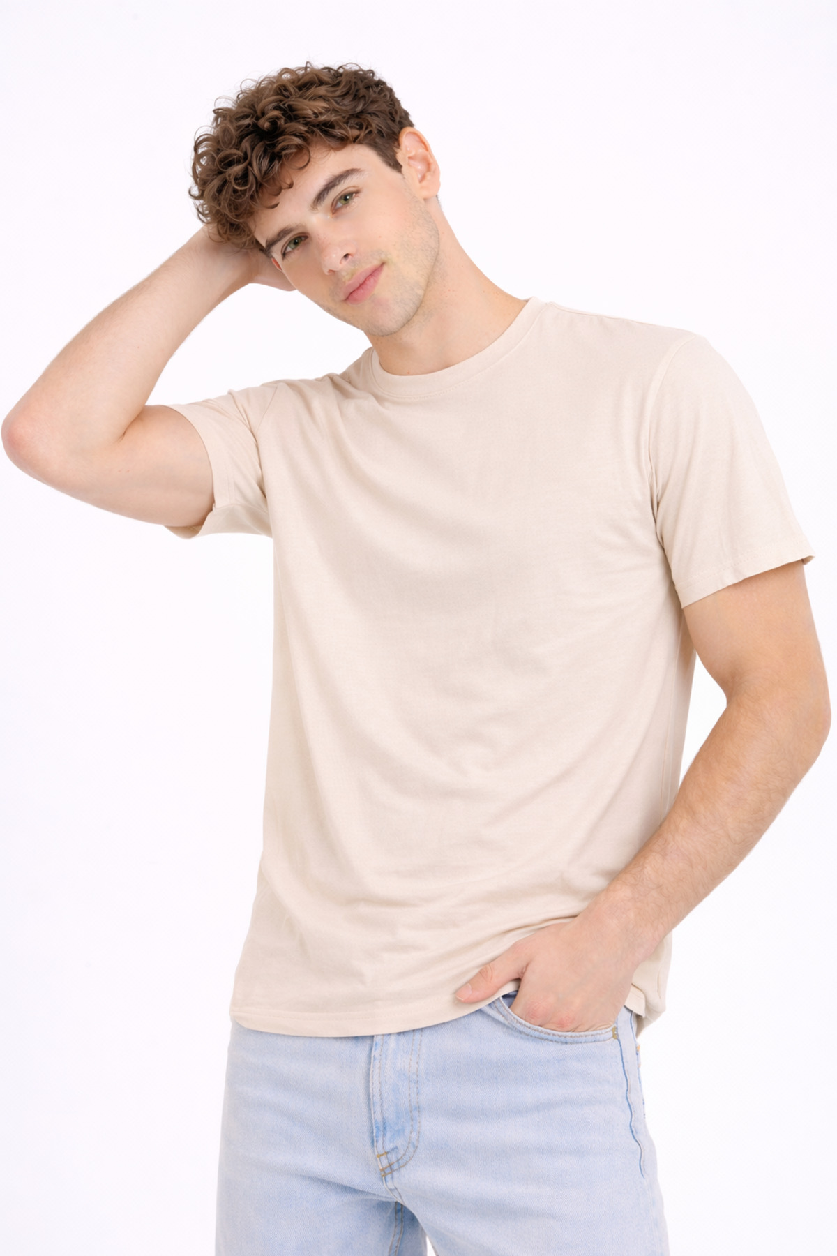 Montland  Erkek Tişört %100 Pamuk, Yumuşak Doku, Bisiklet Yaka 5li Paket - Görsel 3