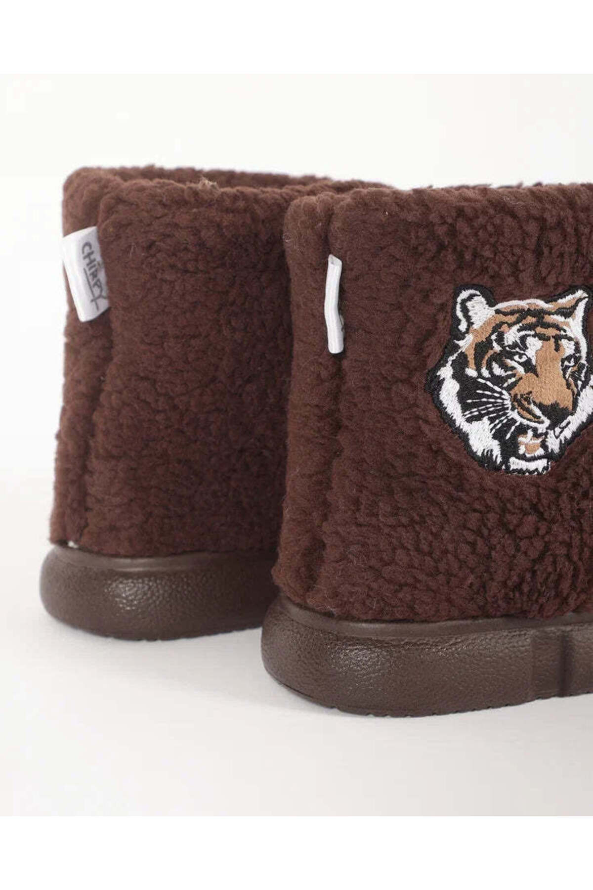 Chirpy Kaplan Nakışlı Erkek Panduf -TIGRE görsel 3