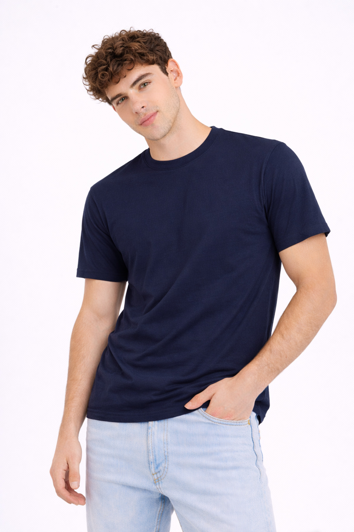 Montland  Erkek Tişört %100 Pamuk, Yumuşak Doku, Bisiklet Yaka 5li Paket - Görsel 4