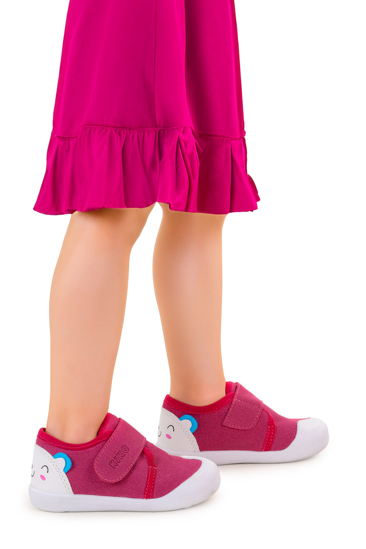Kiko Kids Catly Cırtlı Kız Bebek İlk Adım Panduf Ayakkabı fotoğrafı 3 (önizleme)
