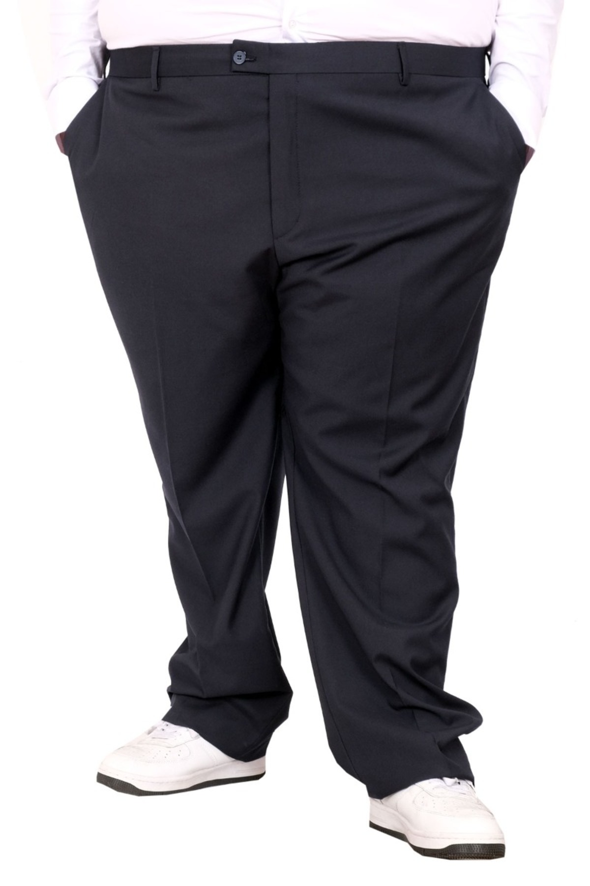 ModeXL Mode XL Buyuk Beden Erkek Kumaş Pantolon Superior 21024 Lacivert