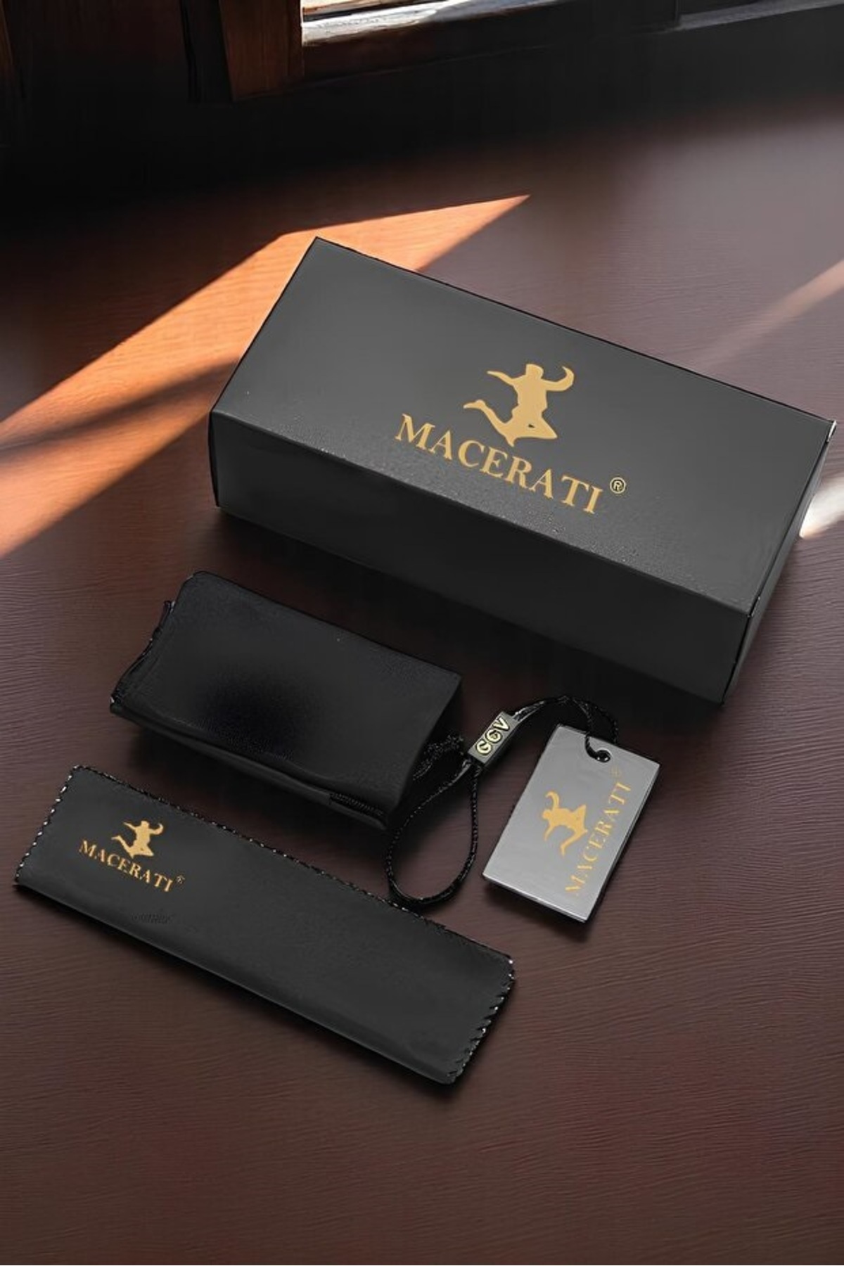 MACERATİ  Polarize Yüksek Kalite Titanyum Unisex Siyah Gümüş Çerçeveli Ultra Hafif Güneş Gözlüğü - Görsel 8