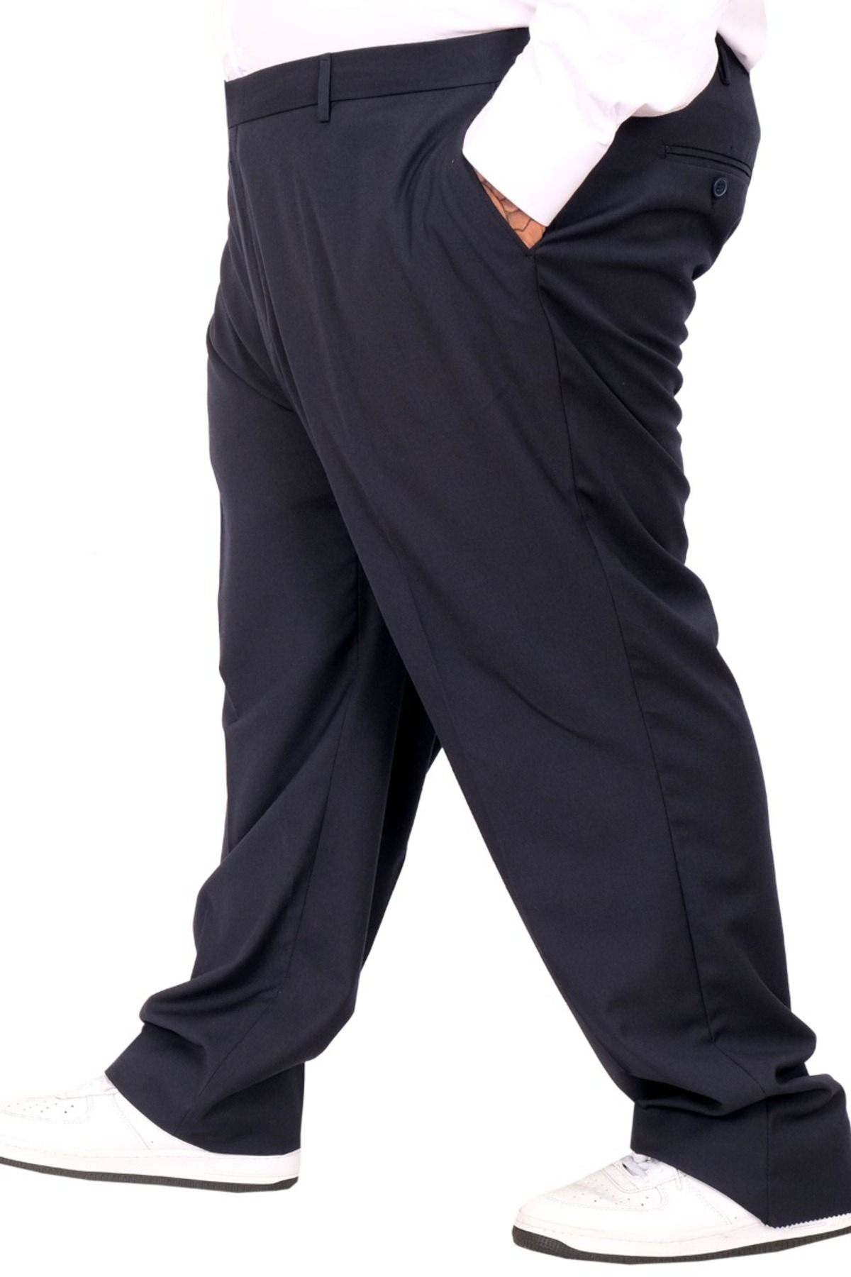 ModeXL Mode XL Buyuk Beden Erkek Kumaş Pantolon Superior 21024 Lacivert görsel 2