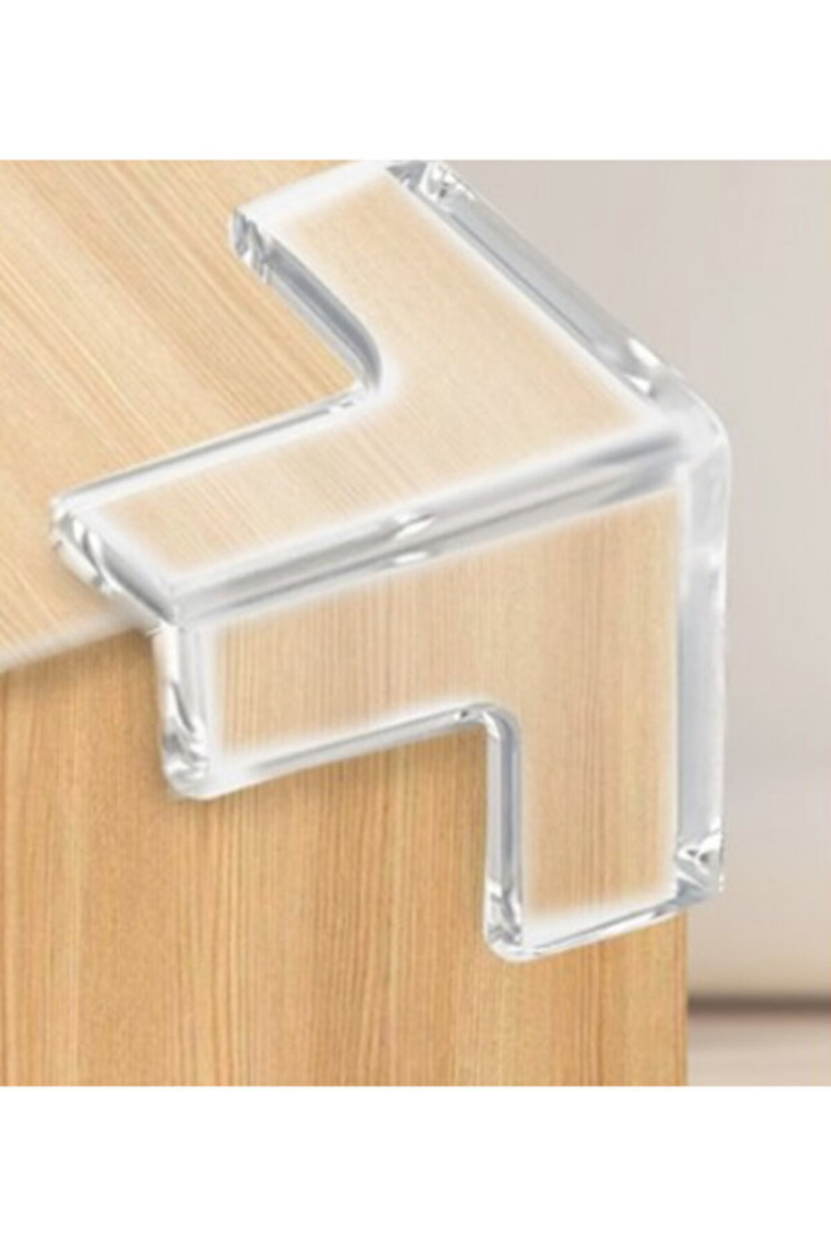safestore 8 Adet Silikon Şeffaf Masa Kenarı Koruma Aparatı Köşe Koruyucu fotoğrafı 2 (önizleme)