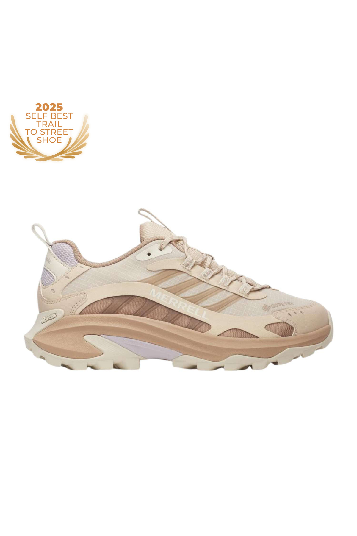 مرل کفش‌های فضای باز زنانه Moab Speed ​​​​2 Gore-Tex بژ، کفش‌های فضای باز زنانه J038814