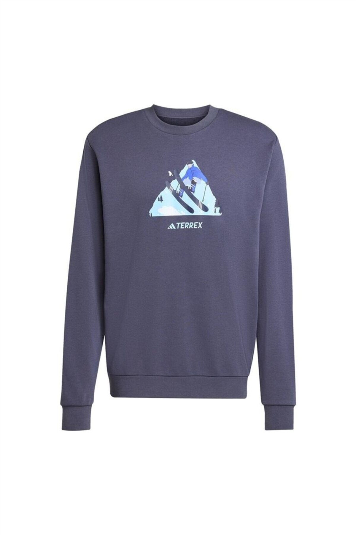 آدیداس سویشرت آبی مردانه SNOW CREW KE2318