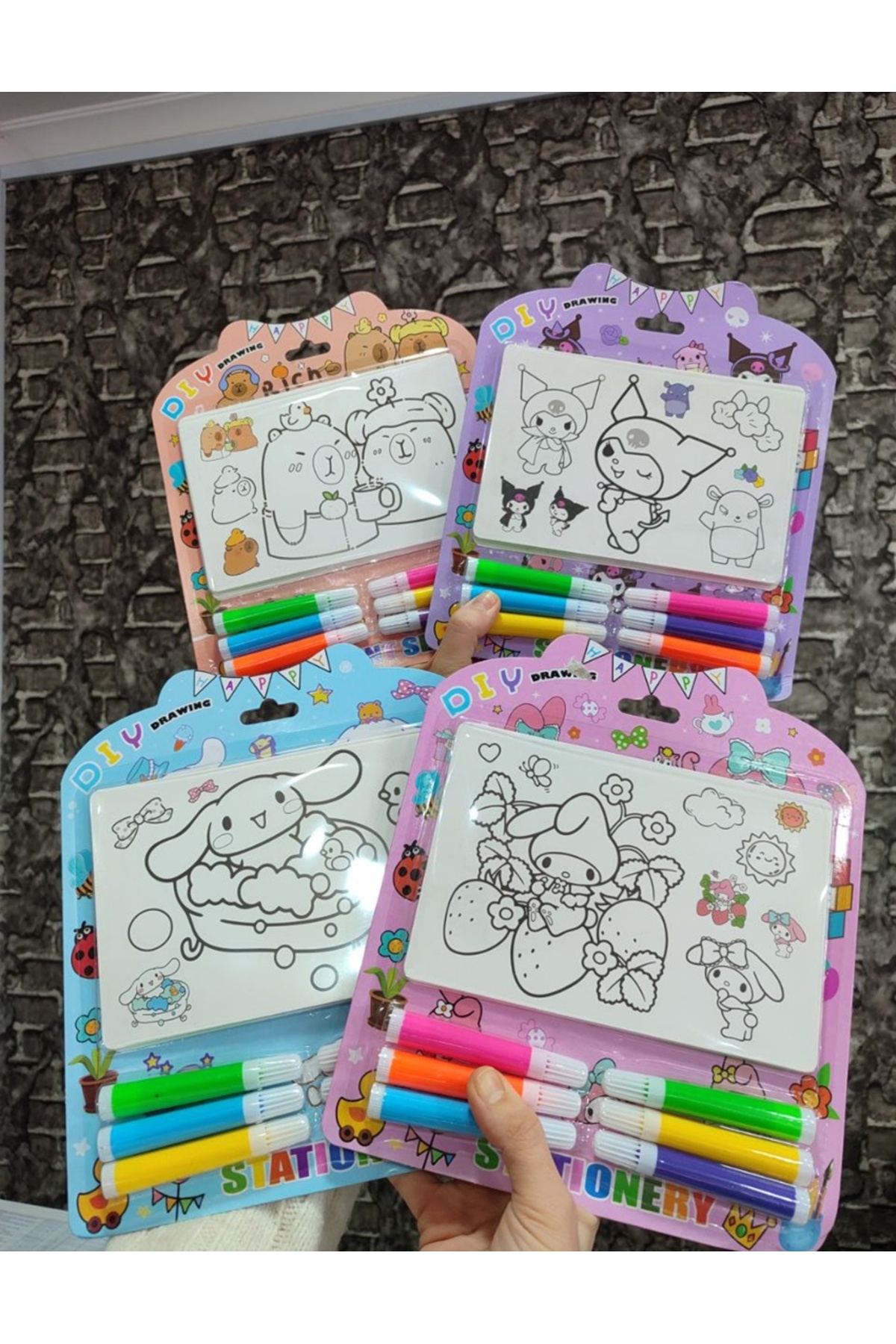senacacollection 1 SET 12 Adet Boyama ve Boya Kalemleri Seti