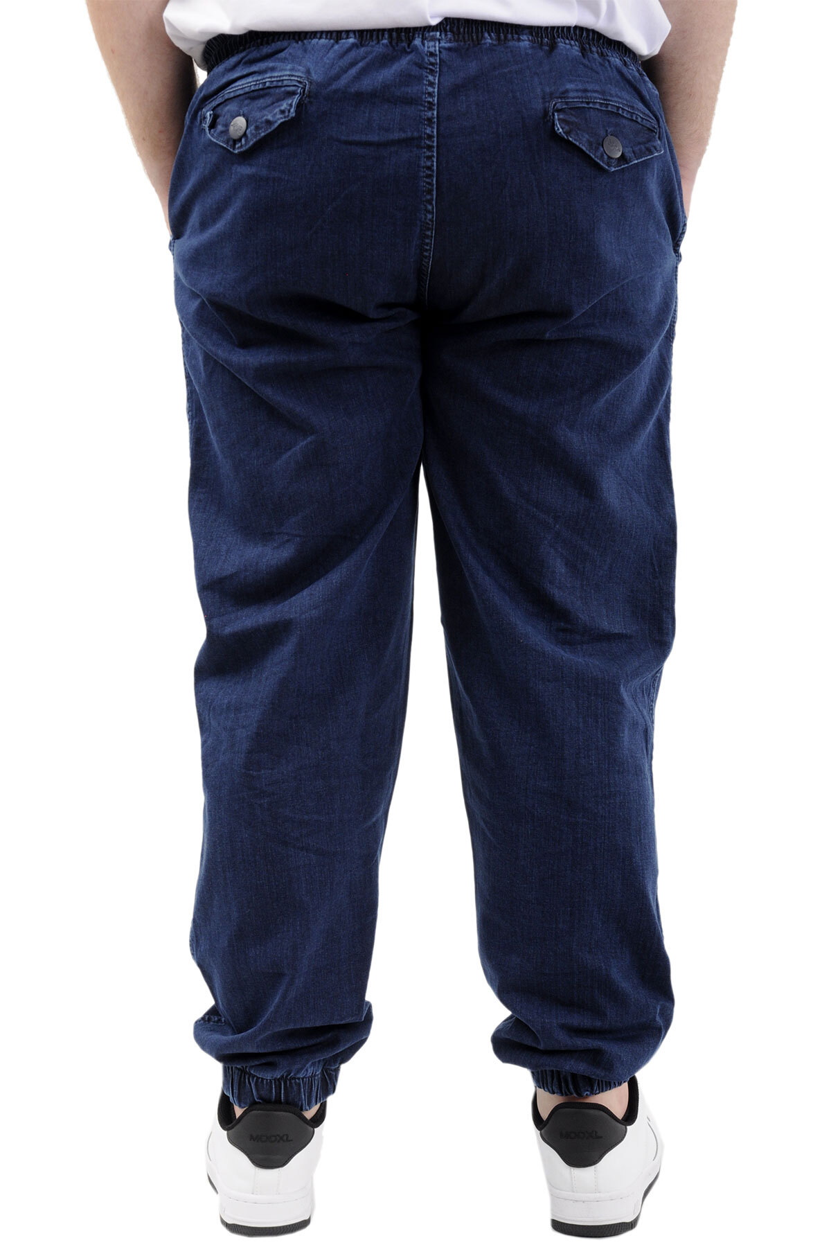 ModeXL Mode XL Büyük Beden Erkek Pantolon Kot Jogger Lastikli Paça TORONTO 23916 Lacivert görsel 4