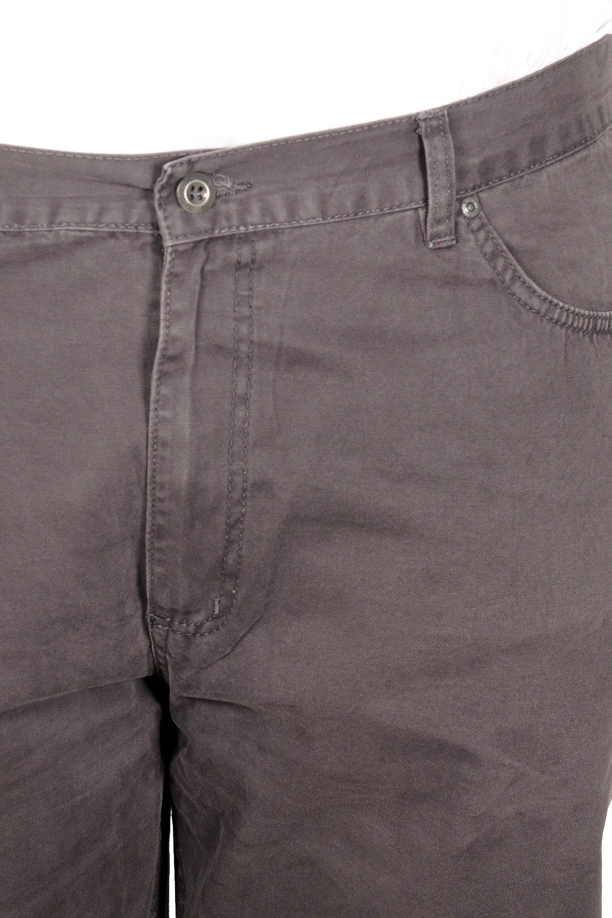 ModeXL Mode XL Büyük Beden Erkek Keten Pantolon 5 Cep 21003 Antrasit görsel 3