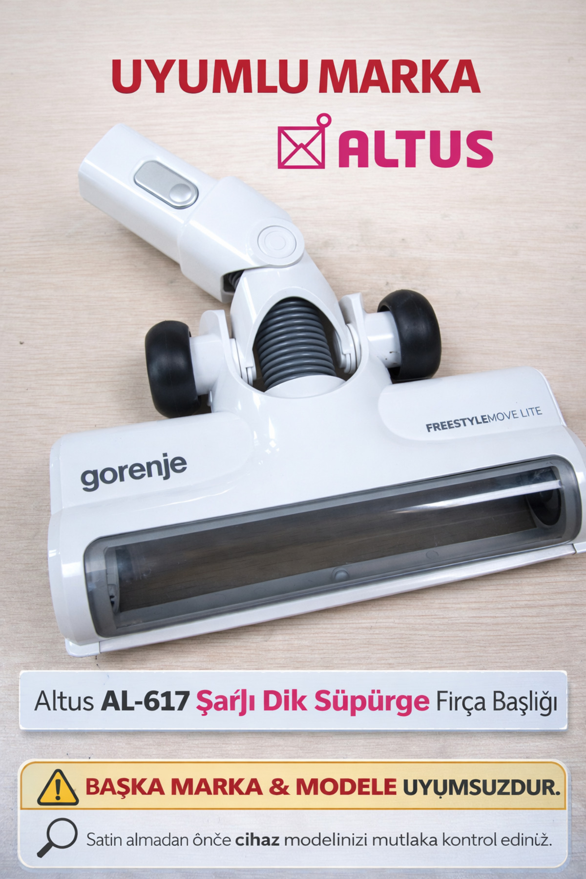 Arçelik ALTUS AL-617 ŞARJLI DİK SÜPÜRGE FIRÇA BAŞLIĞI - Fiyatı