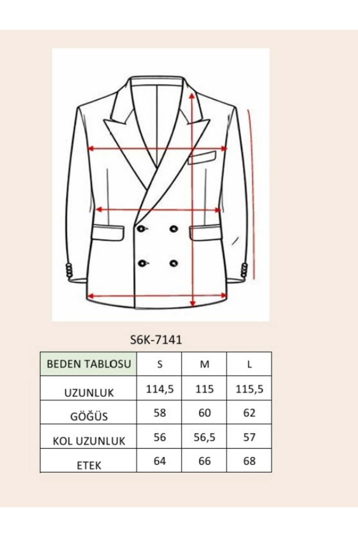 Lijuri  Çift Düğme Kapamalı Ekose Desenli Kaşe Kaban 7141 - Görsel 9