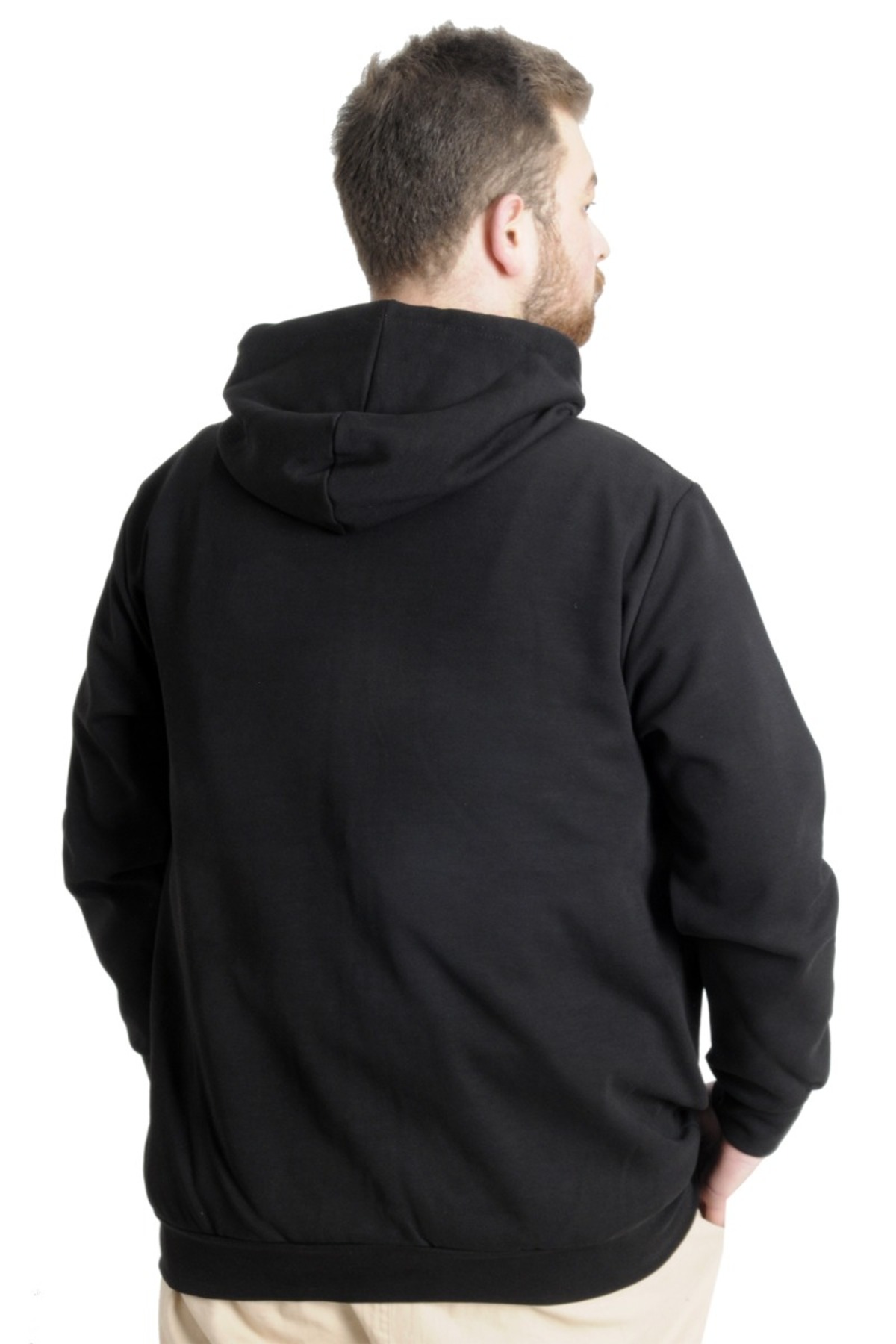 ModeXL Mode XL Erkek Hırka Kapson Fermuarlı Steel Interlock 21600 Siyah görsel 8