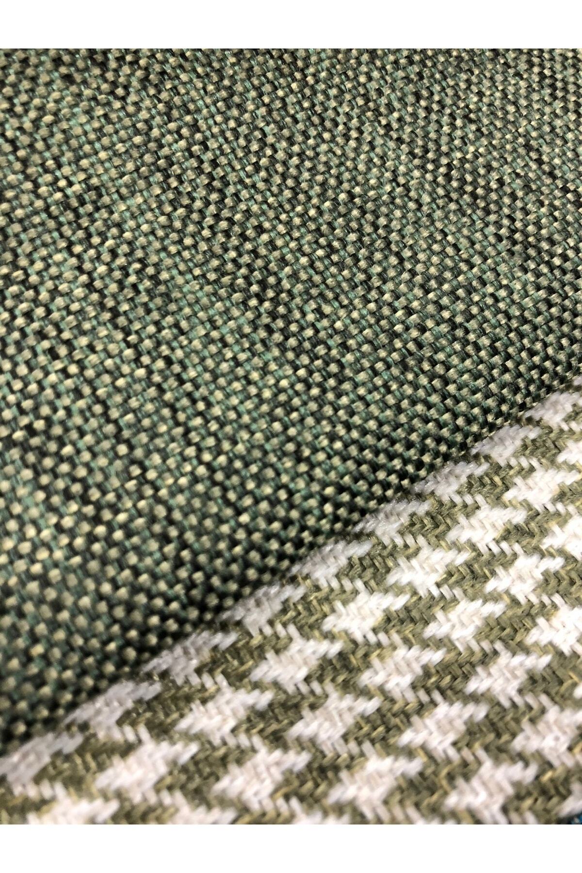 Green Linen Upholstery Fabric Premium Woven 127