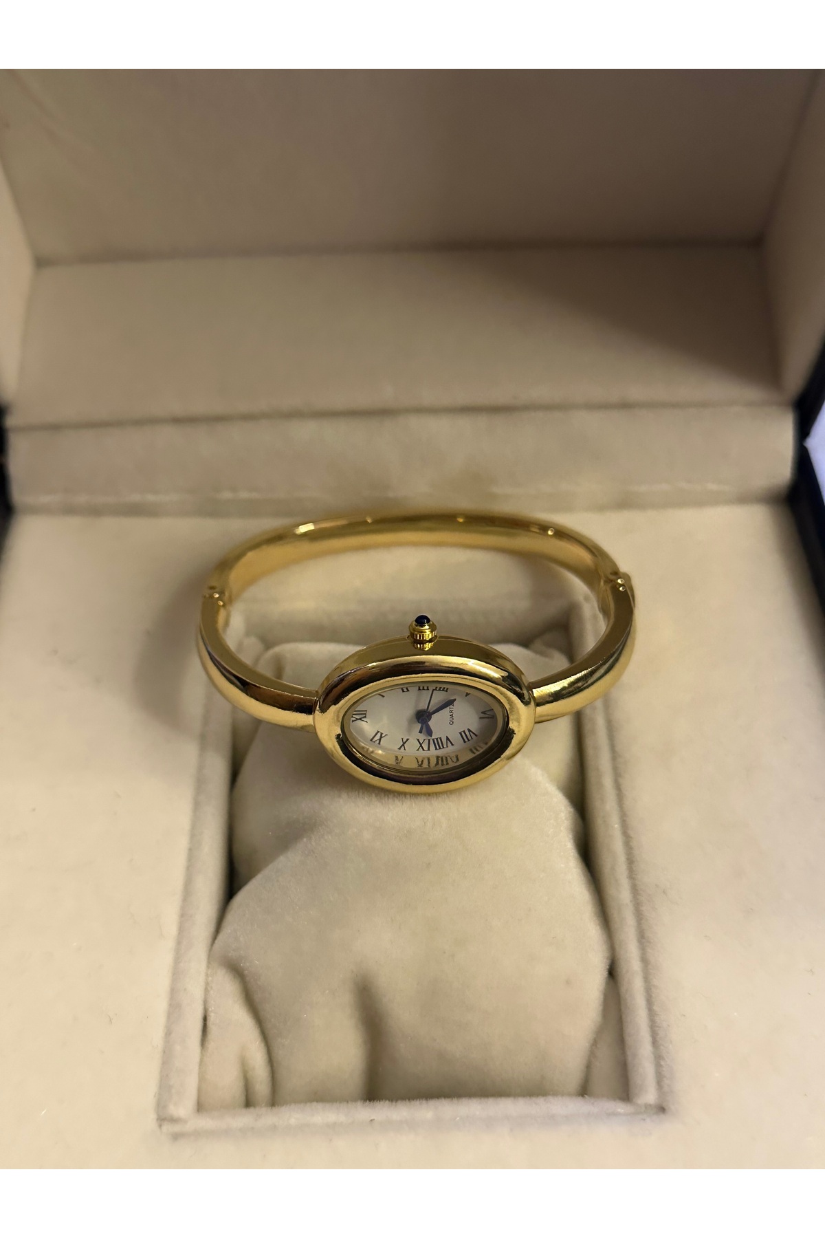 chaoyada  Kelepçe Kordon Vintage Saat Hediye Kutusunda Yılbaşı Hediyesi - Görsel 3