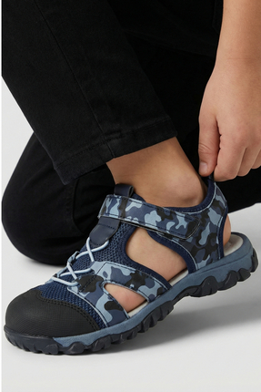 Moda Lime Unisex Çocuk Sandalet Önü Kapalı Sandalet Renkli Sandalet Ortopedik...